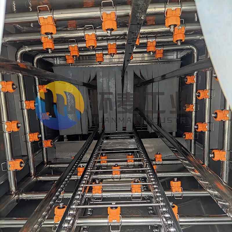 四川蔬菜筐清洗机生鲜周转筐清洗设备HM高压水洗筐机