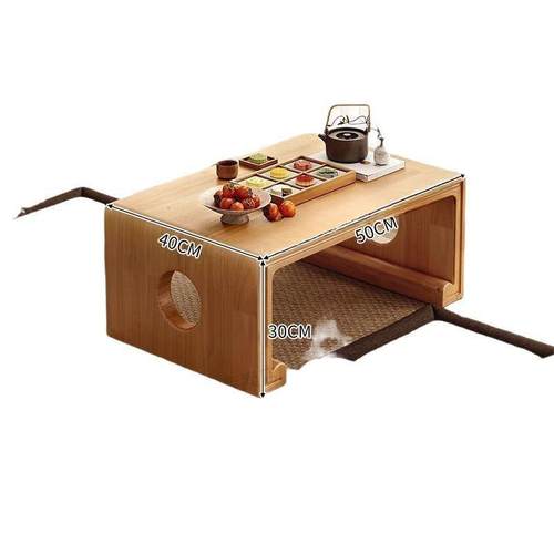 飘窗小桌子榻榻米茶桌炕桌茶几三件套矮桌坐地窗台炕几实木地桌