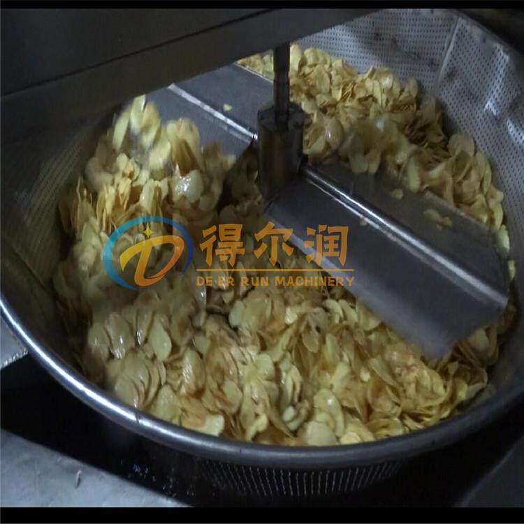 全自动油炸流水线 炸江米条设备 薯条薯片油炸锅 自动搅拌出料
