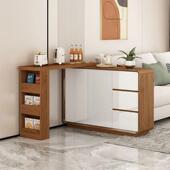 吧台桌子沙发储旁茶水餐边伸物柜柜缩吧台KLK玄关柜鞋 客厅隔断吧