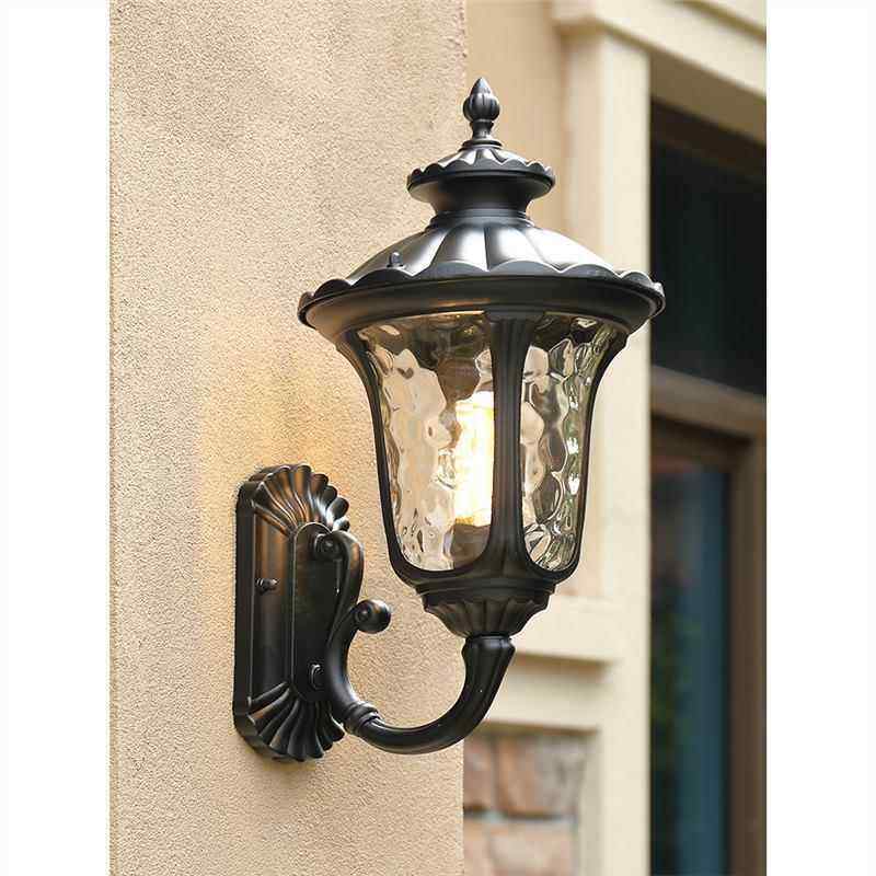 户外壁灯防水欧式别墅古花园过道庭院灯露台灯室外墙壁灯led