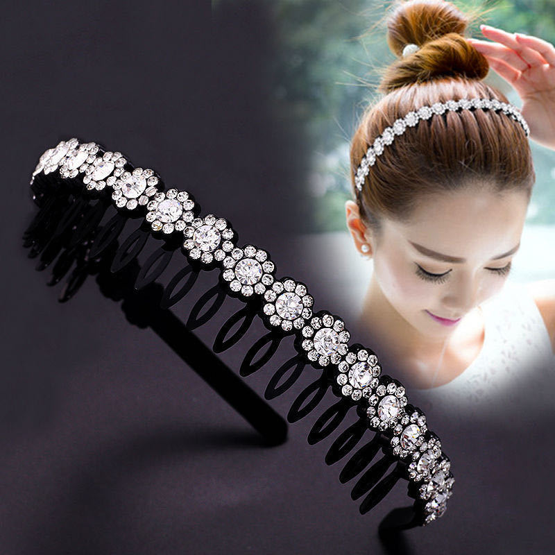 发箍韩版水钻简约防滑发卡发饰