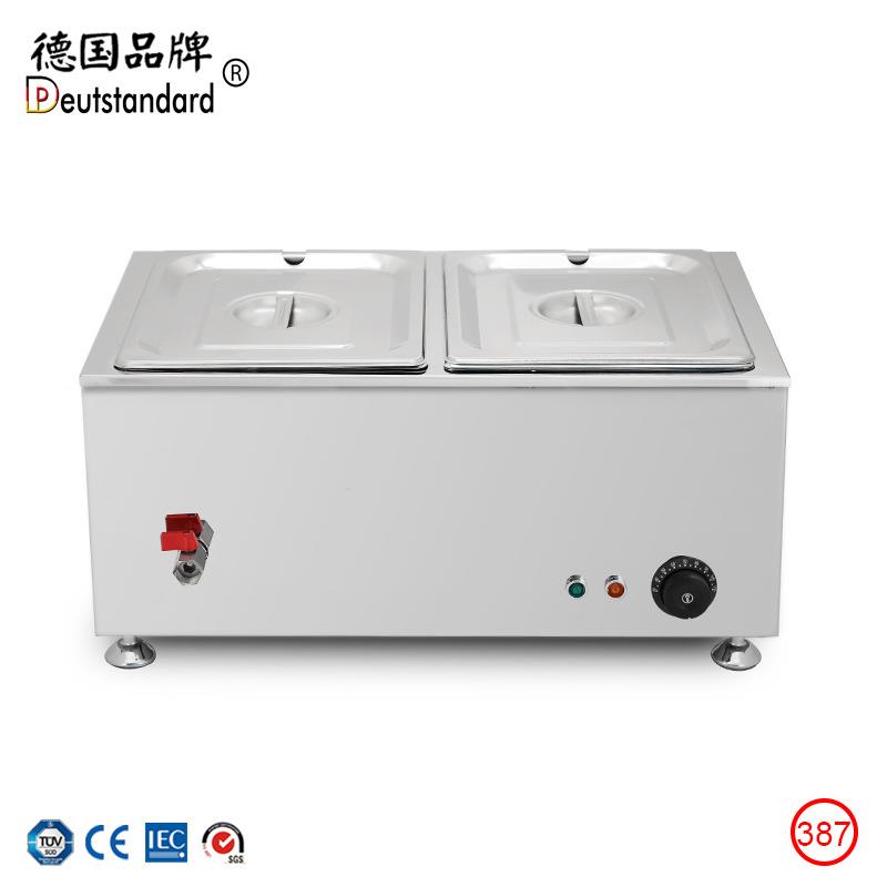 商用快餐四格保温台四盆不锈钢电热保温汤池食堂自动控温暖菜炉