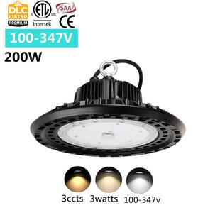 347V加拿大ufo工矿灯带灯罩防炫目厂房灯车间照明200W FDLC100