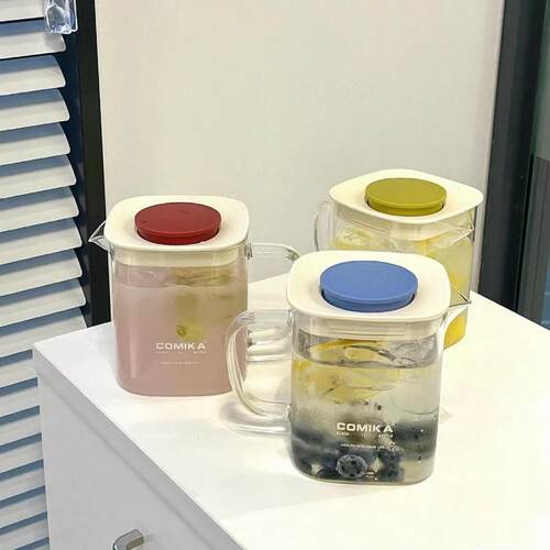 comika口咔茶壶玻璃耐热烧水壶泡茶过滤壶大容量ins风不锈钢水杯