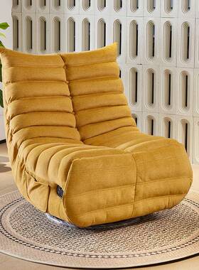 W6单人沙发多功能毛毛虫躺椅电动客厅旋转懒人摇椅可躺可睡沙发椅