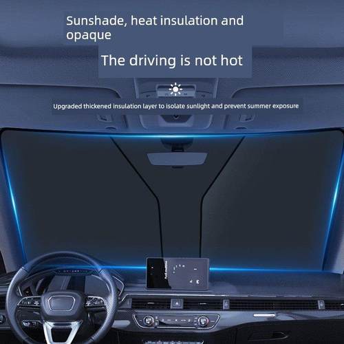 2025新款遮阳挡升级加厚防晒遮阳帘通用汽车遮阳板车载隔热膜