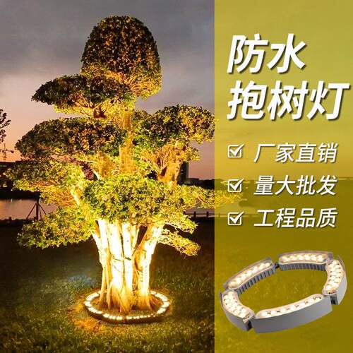LED抱树灯环形拼接抱柱灯户外防水射灯景观园林亮化照树灯射树灯