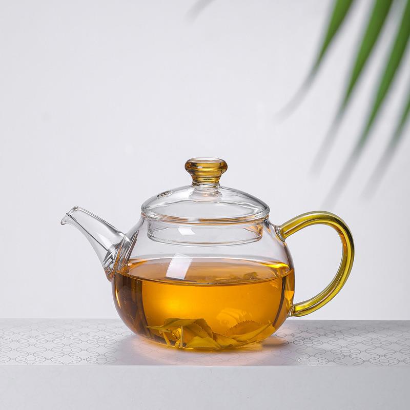 高硼硅玻璃茶壶小号单人煮泡茶壶带过滤简约壶茶水分离茶壶茶具