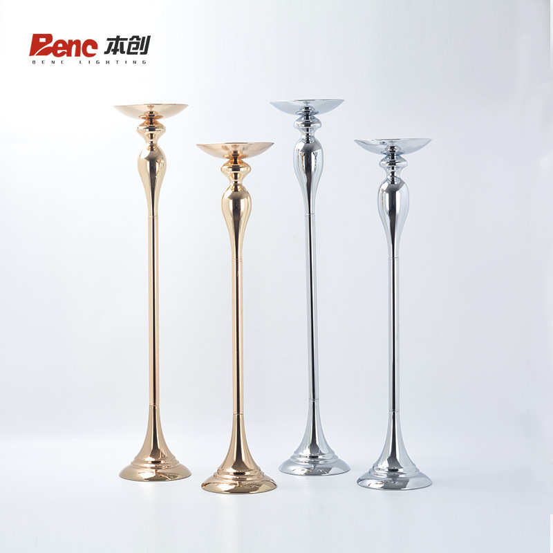 婚庆道具路引金色铬色欧式主桌花架花器铁艺架子花瓶摆设花器路引