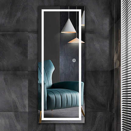 智能穿衣镜led灯镜全身镜圆角家用服装店试衣镜带灯发光镜壁挂墙