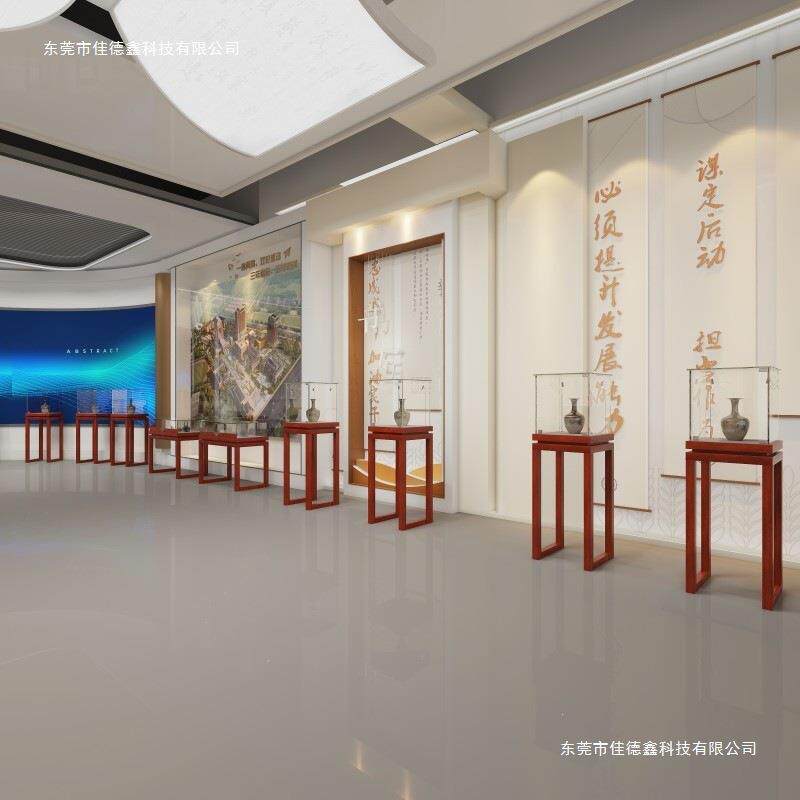 实木中式复古珠宝展示柜博物馆文玩古董首饰展柜玉器玻璃饰品展示