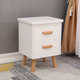 储物柜 北欧实木床头柜简约现代卧室床边收纳柜整装 优品汇