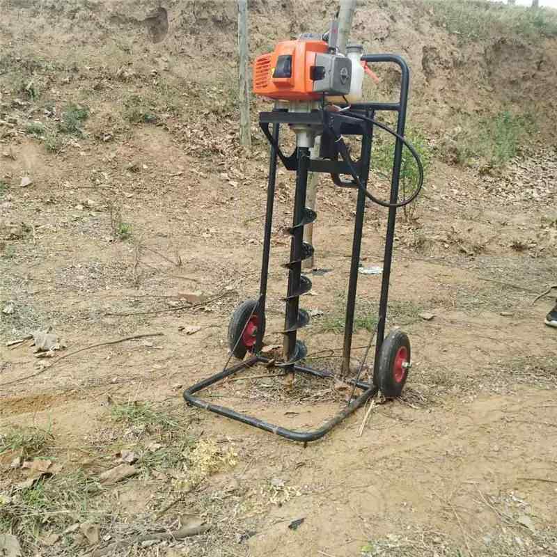 挖坑钻土地钻机 埋桩打洞器农用小型便携式大功率螺旋式