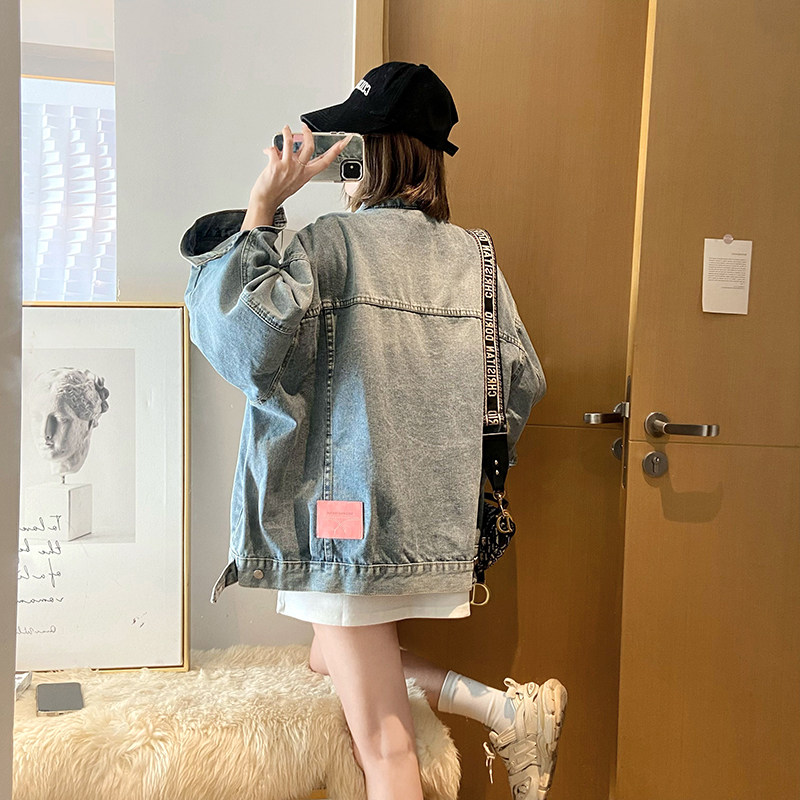 欧洲站设计感小众牛仔外套女2026年春秋新款时尚潮流洋气夹克上衣