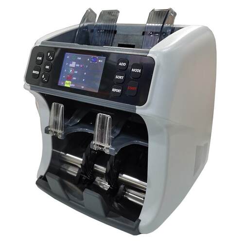 A类一口半外币立式点钞机混点合计美欧日英缅甸澳币港币银行专用