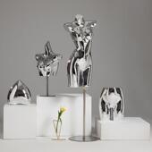 电镀内衣模特道具女服装 婚纱 店橱窗展示架子文胸泳衣假人模型服装