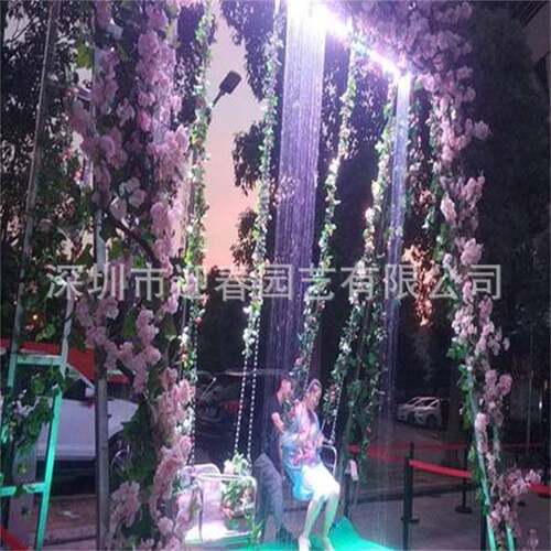 水上水帘户外秋千互动数字水幕雨幕大型批量生产厂家道具秋千夏季