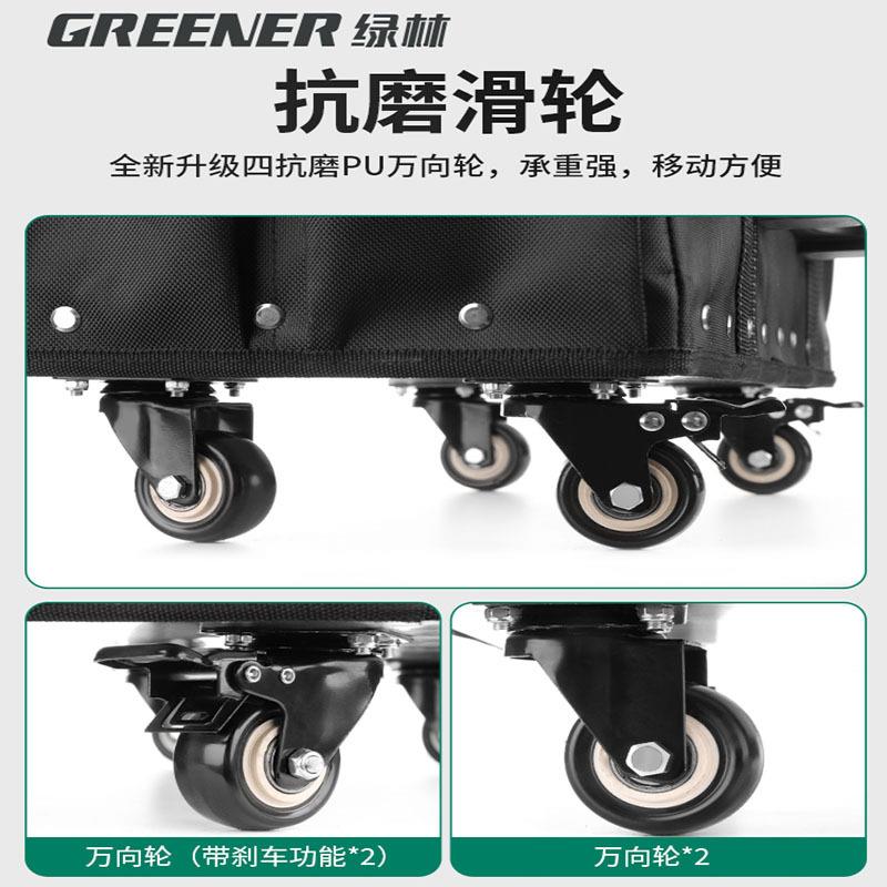 绿林多工功能拉杆式工具包铁底后售厚加安装维YPO修用电包带轮工图片