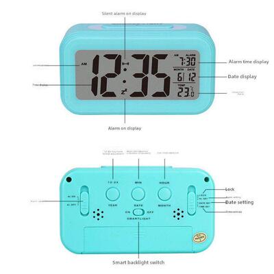Night-light LED electronic clock alarm small 夜光静音小闹钟