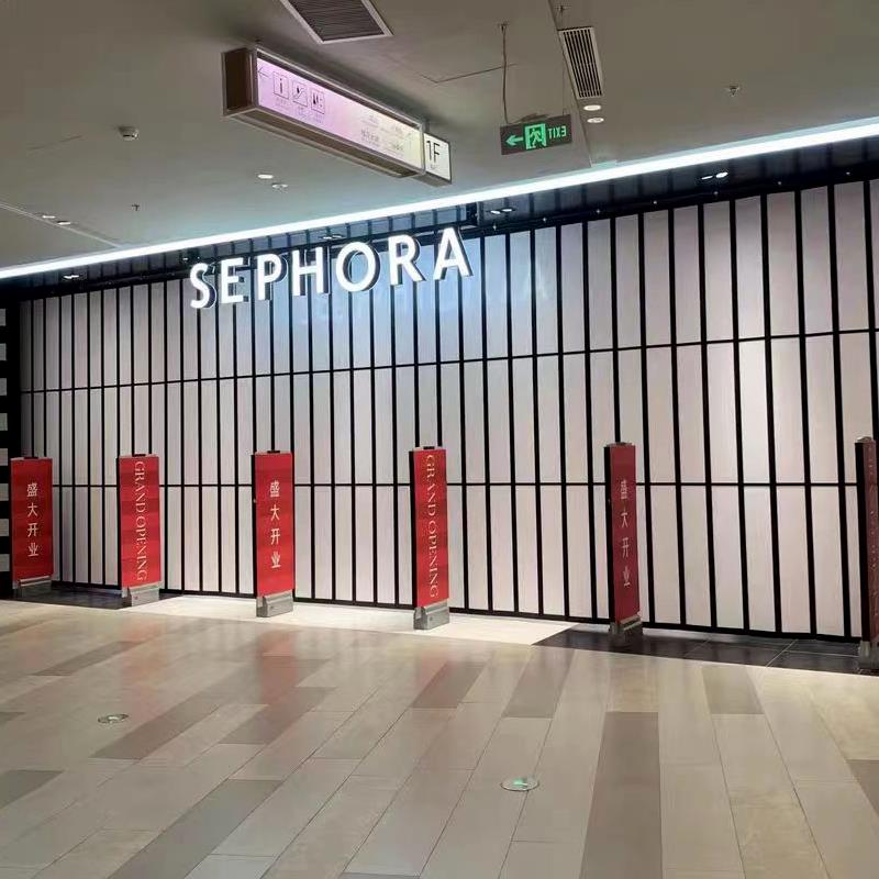 洗车房铝合金水晶折叠门推拉门厨房阳台防尘门车库门现代简约