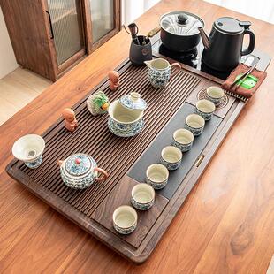 茶具套装家用泡茶壶整套功夫一体大茶台茶盘全自动底部上水烧水壶