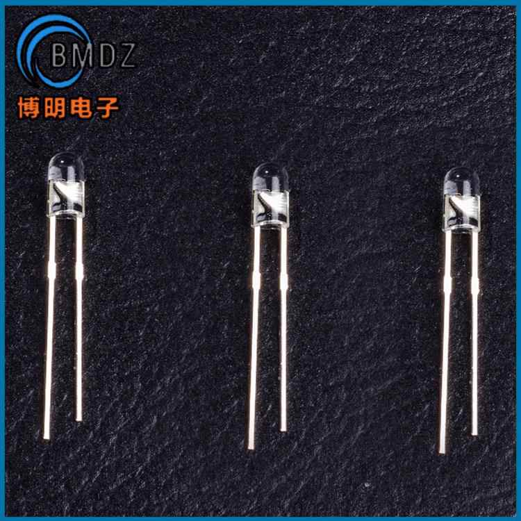 F8/8mm草帽长脚白发白光7-8LM草帽灯珠直插LED发光二极管