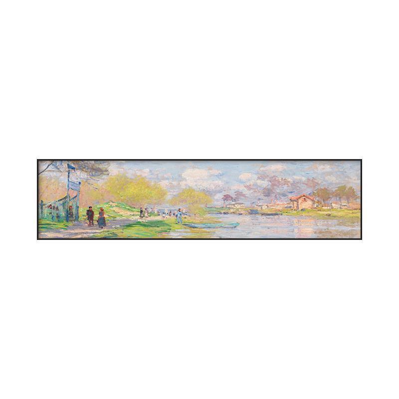 莫奈风景油画现代简约客厅装饰画沙发背景墙挂画床头壁画世界名画