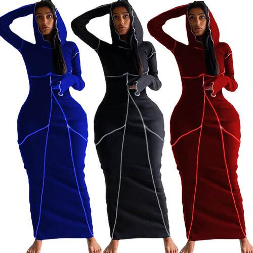Women's letter printed patchwork dress is cute