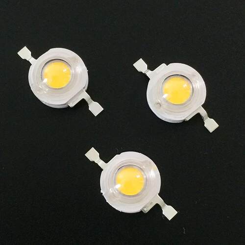 暖白正白光大功率灯珠 1w大功率led灯珠 照明光源手电筒