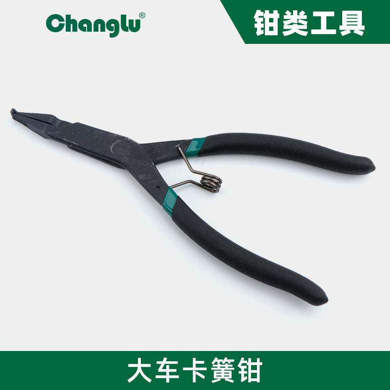 长鹿10寸挡圈钳卡簧钳外卡内卡弯头轴用弹簧安装拆卸钳大车卡簧钳