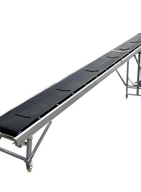 小型简易折输送机工厂直销车卸货皮带带式输送SLW叠机出口装机货