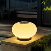 跨境柱头灯太阳能户外防水灯别墅围墙柱子灯圆球大门头灯灯具