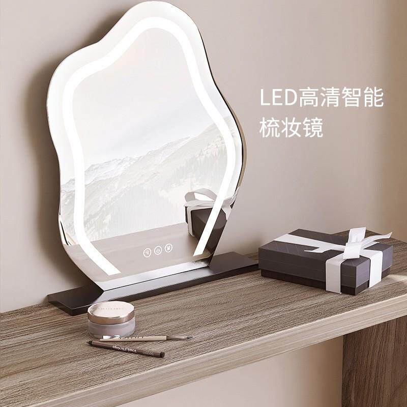 意式极简烤漆梳妆台斗柜一体实木卧室电视柜现代收纳化妆书桌组合