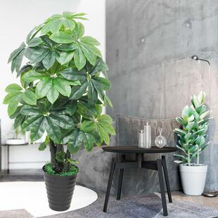 假树仿真树客厅装饰发财树盆栽摆件大型落地绿植塑料绿色植物招财