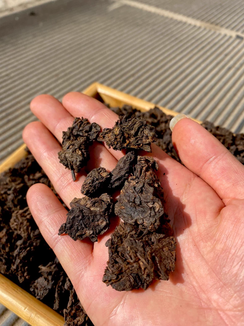 早期收藏的老茶頭-普洱熟普包郵一斤裝 普洱茶 BUASHOP普洱老茶