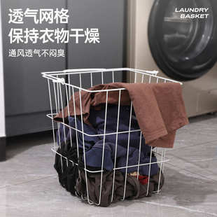 厂家新款三层脏衣篓浴室脏衣服分类收纳筐多功能脏衣篮带轮可移动