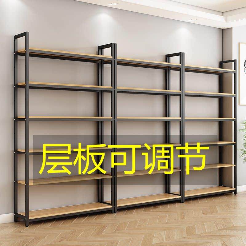 钢木货架阳台置物架多层功能落地展示架储物家用产品陈列架展示柜