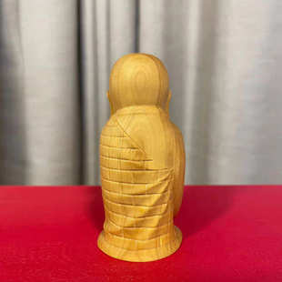 黄杨木雕Q版如来佛祖摆件小沙弥手把件 实木宝宝佛家居红木工艺品