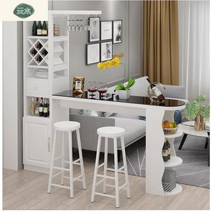 现代简无品牌 约隔台断酒柜门靠墙吧桌家用厅玄关柜小户型餐桌台