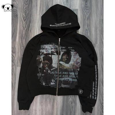 Streetwear Raincoat compatible Hoodie原宿风连帽衫