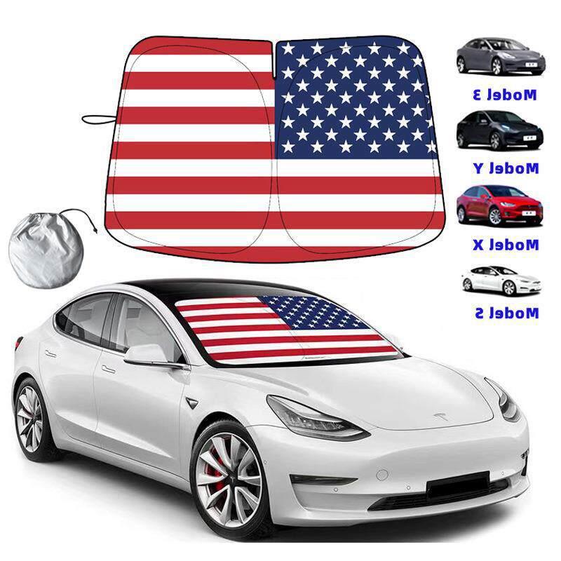 Model3专用汽车遮阳挡ModelY遮阳板太阳挡防晒隔热前档用品通用