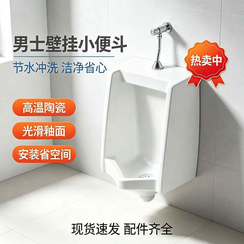 挂墙墙排地排小便器陶瓷挂墙式立式小型超小便池小便斗公共场合
