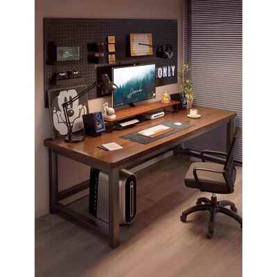 电脑桌台式卧室家用学生学习书桌简易成人办公桌长方形桌子工作台