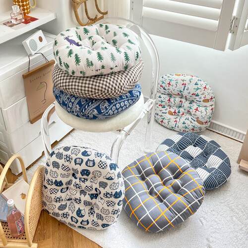 Wholesale Ethnic Style Cotton and Linen Round Chair Cushions