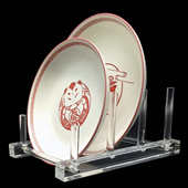 加工定制盘子展示架碗碟餐盘瓷盘碟子茶饼博物馆赏盘收纳亚克力架