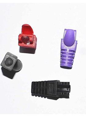 水晶护套红色头五类护套水晶头批发厂家网络护套超头爪子  水晶