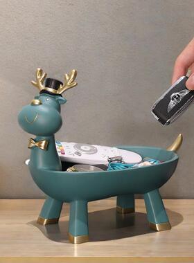 入户钥匙收纳摆件桌面柜子上装饰品实用家居鞋柜玄关放首饰收纳盒