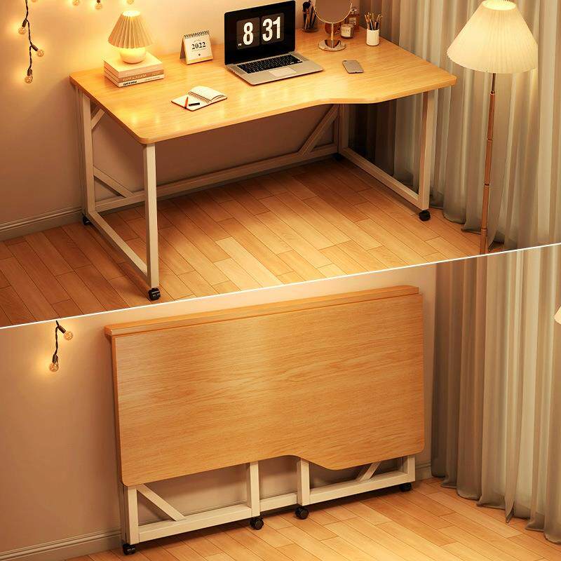 可折叠电脑桌台式家用办公桌卧室桌子简易学习写字移动书桌长方形