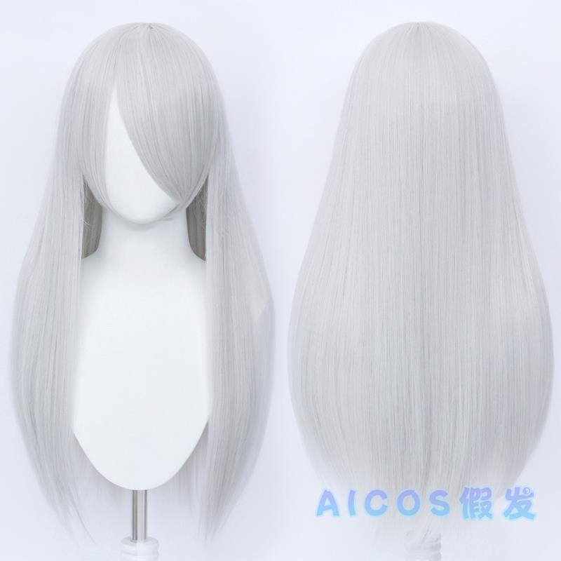 高档AICOS60CM长发直万用 古发装 动漫长发毛娘造型cos假假毛